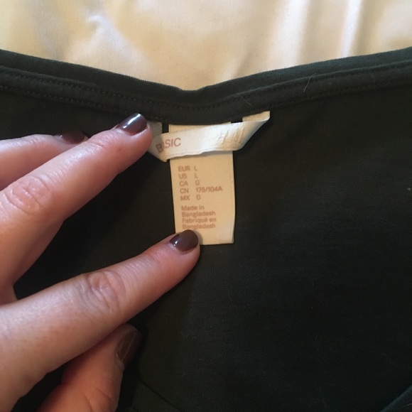 Dark green basic T-shirt - Picture 2 of 4